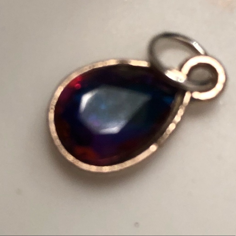 1pc NEW Faceted Stone Bezel Teardrop Multi Oval DIY Fashion Jewelry Pendants - Picture 2 of 16